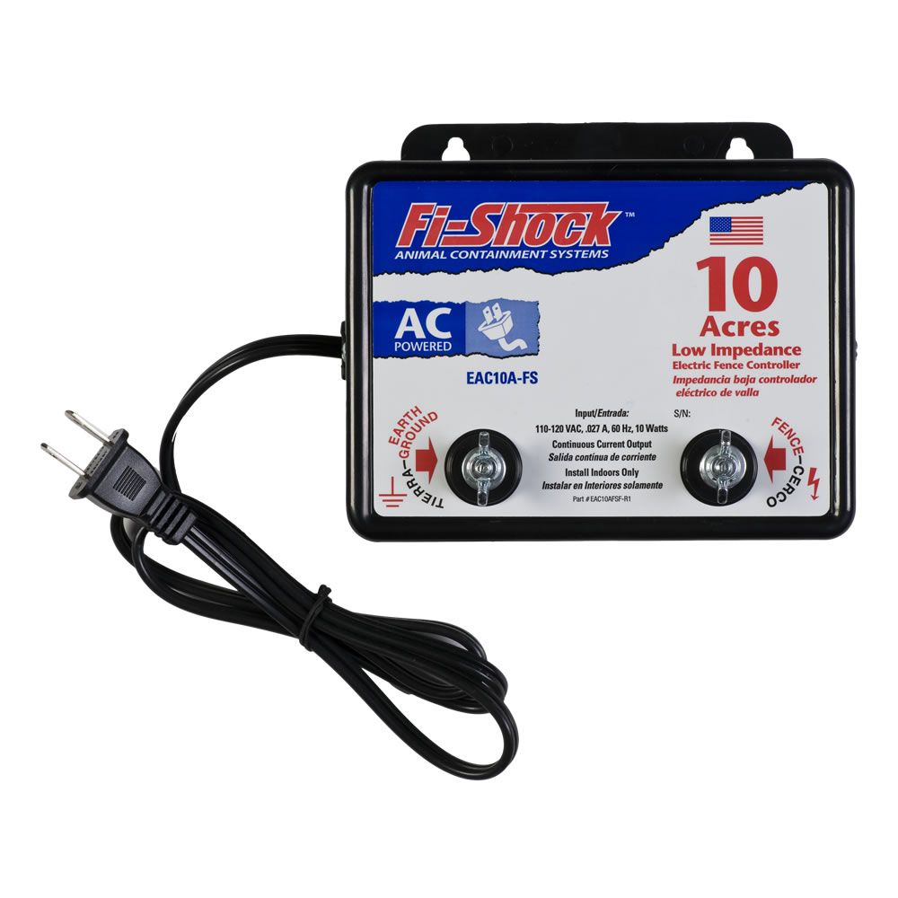 FiShock® ACPowered, 10 Acre Charger, Model EAC10AFS FiShock