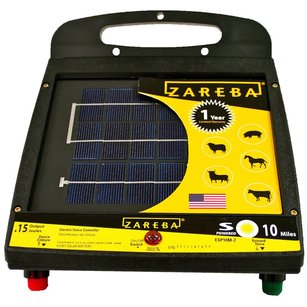 Zareba® 10 Mile Solar Powered Electric Fence Charger | ESP10M-Z