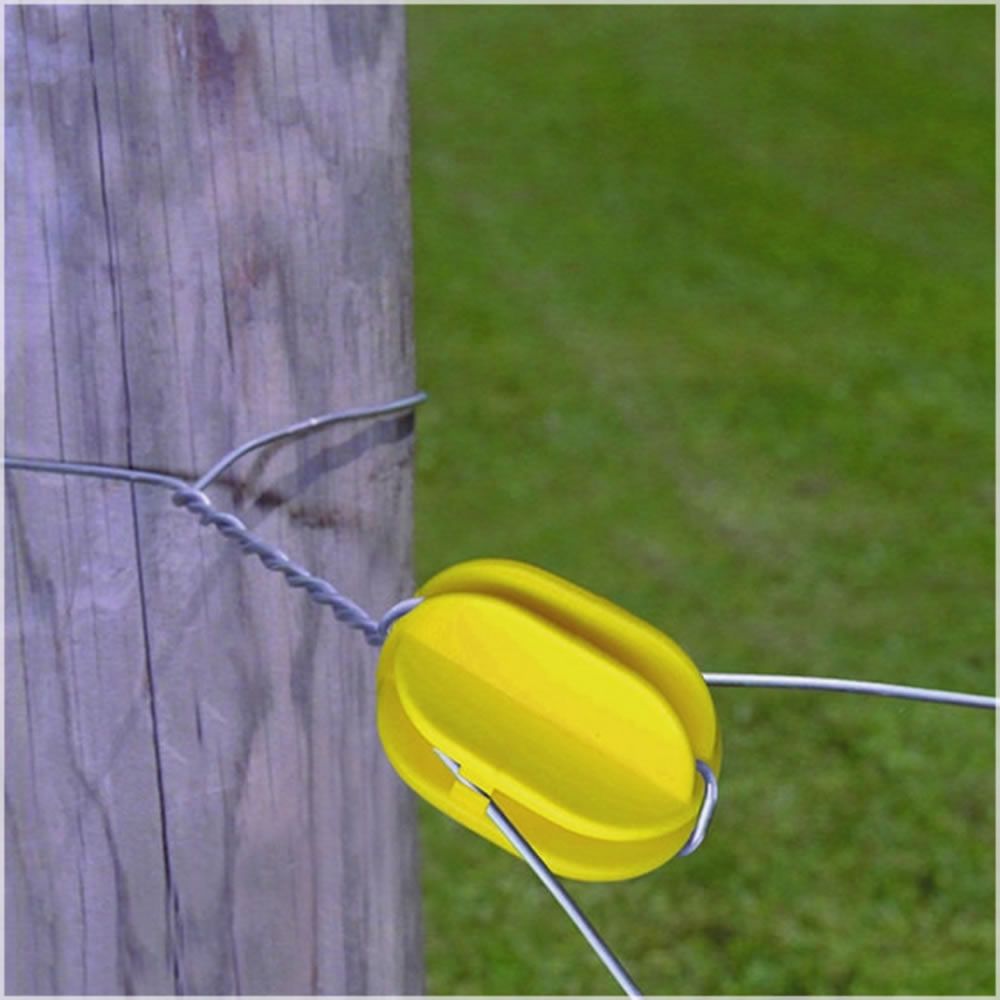 Corner Post Yellow Electric Fence Insulators Zareba